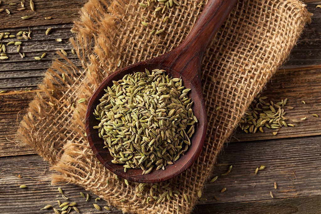 raw organic fennel seed ready to use